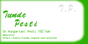 tunde pesti business card